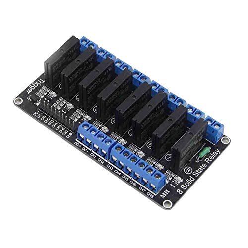 5V Relay 1 2 4 6 8 Channel SSR High Low Level Trigger Solid State Relay Module 250V 2A (5V 8 way Low)