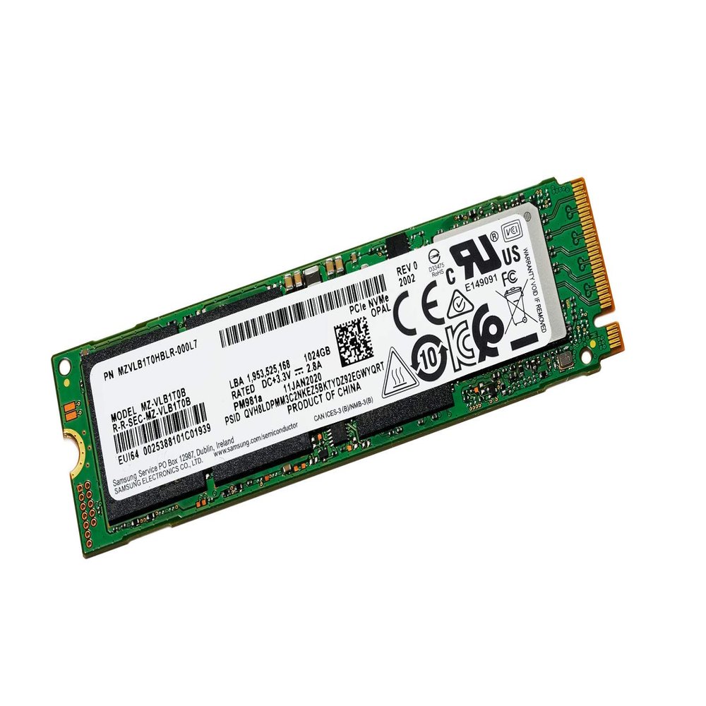 Best Notebooks PM981 SSD MZVLB1T0HBLR M.2 2280 PCI Express 3.0 X4 (NVMe) Opal OEM for Spectre x360 2-in-1 Omen Inspiron XPS 13 15 Pression Asus Lenovo Laptops (1TB)