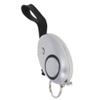 Aicosineg 3Pcs Safe Sound Personal Alarm 120DB Personal Security Alarm Keychain Emergency Safety Alarm Keychain with LED Lights for Women Men Children Bags Backpacks Suitcases Keys Silver view 2