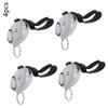 Aicosineg 3Pcs Safe Sound Personal Alarm 120DB Personal Security Alarm Keychain Emergency Safety Alarm Keychain with LED Lights for Women Men Children Bags Backpacks Suitcases Keys Silver view 3