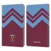 Head Case Designs Officially Licensed West Ham United FC Arrowhead Lines Crest Graphics Leather Wallet Case Compatible with Kindle Paperwhite 1/2 / 3 view 1