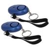 Aicosineg 2Pcs Safe Sound Personal Alarm 120DB Personal Security Alarm Keychain with LED Lights Emergency Safety Alarm Keychain for Women Men Children Bags Backpacks Suitcases Keys Blue view 1