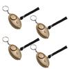 Aicosineg 4Pcs Safe Sound Personal Alarm 120DB with LED Lights, Gold view 1