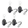 Aicosineg 4Pcs 120DB Personal Security Alarm Keychain with LED Lights for Women, Men, Children & Elderly - Black view 2