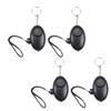 Aicosineg 4Pcs 120DB Personal Security Alarm Keychain with LED Lights for Women, Men, Children & Elderly - Black view 4