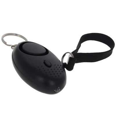Aicosineg Black Safe Sound Personal Alarm 120DB with LED Lights Emergency Safety Alarm Keychain for Bags Backpacks Suitcases Keys 3PCS