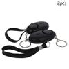 Aicosineg Black Safe Sound Personal Alarm 120DB with LED Lights Emergency Safety Alarm Keychain for Bags Backpacks Suitcases Keys 3PCS view 2