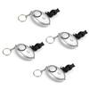 Aicosineg 4Pcs Safe Sound Personal Alarm 120DB Personal Security Alarm Keychain with LED Lights Emergency Safety Alarm Keychain for Women Men Children Bags Backpacks Suitcases Keys Silver view 1