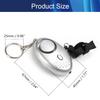 Aicosineg 4Pcs Safe Sound Personal Alarm 120DB Personal Security Alarm Keychain with LED Lights Emergency Safety Alarm Keychain for Women Men Children Bags Backpacks Suitcases Keys Silver view 2