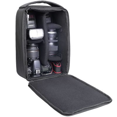 AYVANBER Roomy Camera Protective Bag Insert Waterproof Lens Pouch Shockproof DSLR SLR Carrying Case with Thicken Partition Padded Liner for Sony Canon Nikon Camera Flash Light & Accessories