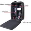 AYVANBER Roomy Camera Protective Bag Insert Waterproof Lens Pouch Shockproof DSLR SLR Carrying Case with Thicken Partition Padded Liner for Sony Canon Nikon Camera Flash Light & Accessories view 3