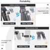 82" Carbon Fiber Bowl Tripod Heavy Duty Camera Tripod with 75mm Bowl and Adapter, 10 Layers Carbon Fiber 1.57" /40mm Leg Tube, Ultra Stable Professional Camera Tripod, Max Load 88Lbs/40kg (AS95C) view 3