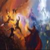 Komar Marvel IADX10-076 Non-Woven Photo Wallpaper Avengers Epic Battles Two Worlds Size: 500 x 280 cm (Width x Height) Children's Room Wallpaper Superheroes War view 1