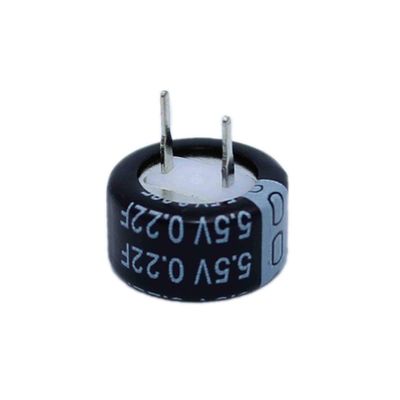 Reland Sun 5Pcs 5.5V Capacitance 0.1F 0.22F 0.33F 0.47F 1.0F 1.5F 4.0F Super Farad Capacitor H-Type V-Type C-Type Button Super Capacitor (0.22F-C-Type)