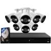 Lorex Fusion 4K Security Camera System w 3TB NVR - 16 Channel Wired Home Security w 8 Metal Cameras - Motion Detection, Active Deterrence, 2-Way Audio, Color Night Vision, Weatherproof Surveillance view 1