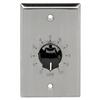 Pure Resonance Audio VC50S 50W Plate Mounted 70V Commercial Volume Control - Stainless Steel (Single) view 1