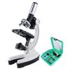 JF-XUAN 100X-1200X Digital Microscope Set with Accessories Kit for Children Kids Students Gift All-Metal 1200X White Microscop (Magnification : 1200X) view 1