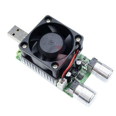 35W 3V-21V 4A Constant Current Double USB Electronic Load Device Battery Discharge Capacity Tester with Adjustable Fan
