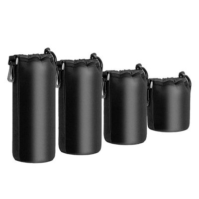 4PCS Case Lens Set Lens Case Small Medium and Extra for DSLR Lens Bag Shockproof