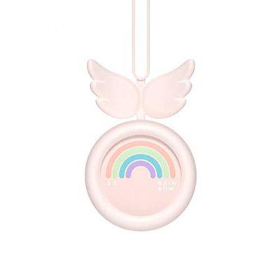 Angel Neck Fan Leafless Belt Lanyard Small Fan Handheld Fan USB Charging Gift Fan,