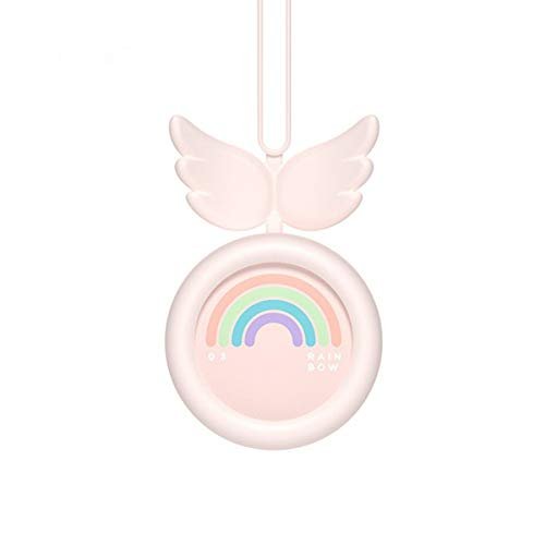Angel Neck Fan Leafless Belt Lanyard Small Fan Handheld Fan USB Charging Gift Fan,