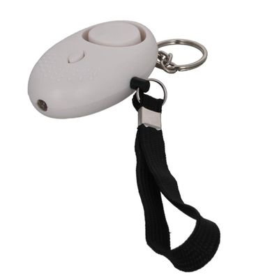 Aicosineg 3Pcs 120DB Personal Security Alarm Keychain Safe Sound Personal Alarm with LED Lights Emergency Safety Alarm Keychain for Women Men Children Elderly Bags Backpacks Suitcases White