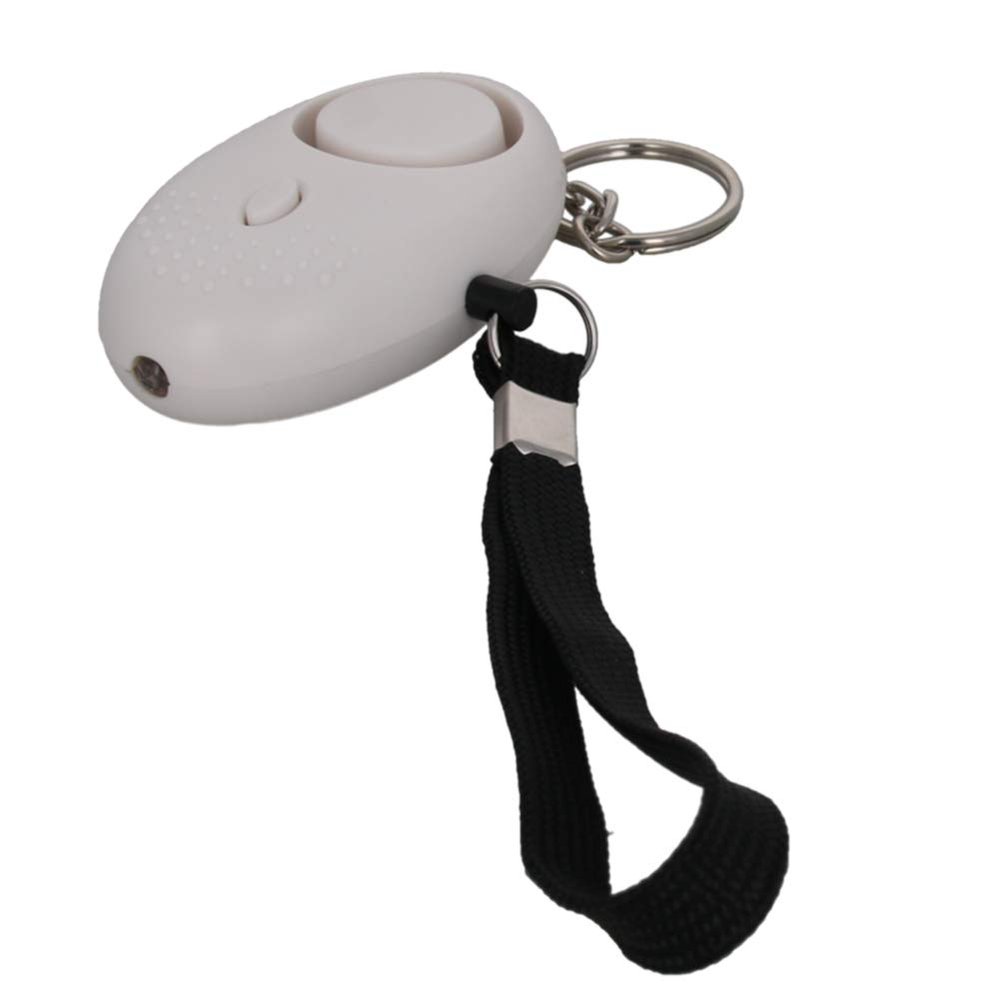 Aicosineg 3Pcs 120DB Personal Security Alarm Keychain Safe Sound Personal Alarm with LED Lights Emergency Safety Alarm Keychain for Women Men Children Elderly Bags Backpacks Suitcases White