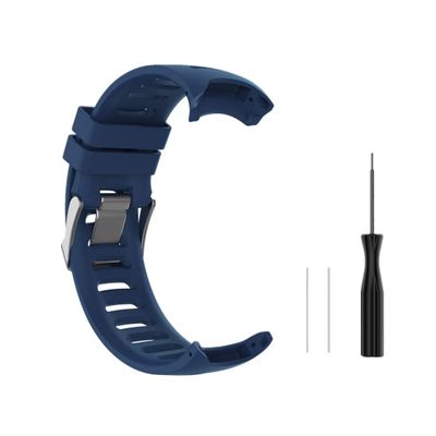 Huwokxix Watch Strap compatible with Garmin Forerunner 610,Adjustable Silicone Sports Strap Replacement Band