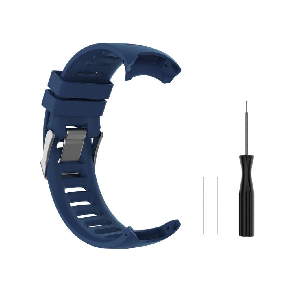 Huwokxix Watch Strap compatible with Garmin Forerunner 610,Adjustable Silicone Sports Strap Replacement Band