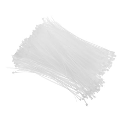 Heyiarbeit 8 Inch Zip ties White Plastic Cable Tie Nylon Cable Wire Ties Self-Locking Tie Wraps 500Pcs