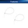 Heyiarbeit 8 Inch Zip ties White Plastic Cable Tie Nylon Cable Wire Ties Self-Locking Tie Wraps 500Pcs view 3