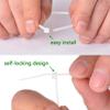 Heyiarbeit 12 Inch Zip ties White Plastic Cable Tie Nylon Cable Wire Ties Self-Locking Tie Wraps 250Pcs view 4