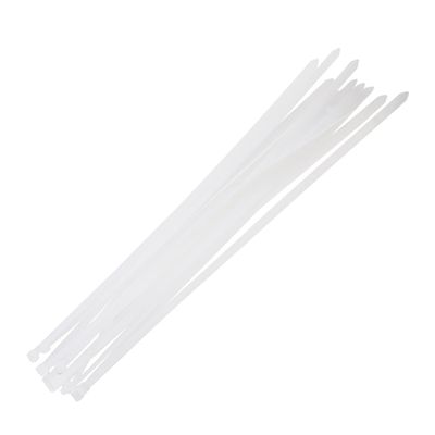 Heyiarbeit 20 Inch Zip ties White Plastic Cable Tie Nylon Cable Wire Ties Self-Locking Tie Wraps 100Pcs