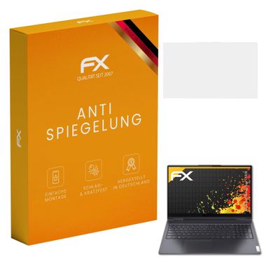 atFoliX Screen Protector compatible with Lenovo Campus Yoga 7-15ITL Screen Protection Film, anti-reflective and shock-absorbing FX Protector Film (2X)