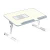 Wddwymll Multi-use Adjustable Laptop Table,Foldable Computer Table,Portable Standing Desk,Laptop Stand with Fan,for Writing in Sofa and Couch view 1