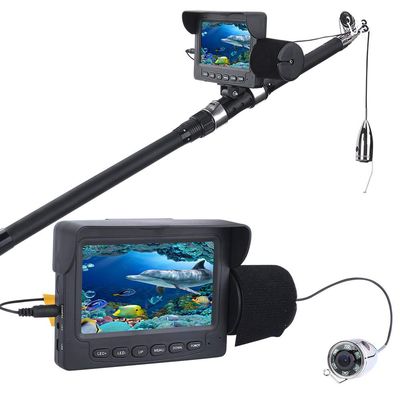 15M 1000tvl Underwater Fishing Video Camera Kit 6 PCS 1W IR LED Lights with 4.3" Inch Color Monitor