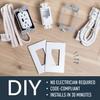 Legrand Wiremold In-Wall Power Outlet Extender Kit, White, 6 Foot Cable, For Kitchen Remodel and Outlet Relocation, IWPE-WH view 4
