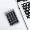 Wireless Numeric Keypad, Mini Digital Numpad 22 Keys Ergonomic Number Pad Keyboard with 2.4G USB Receiver for Laptop/PC/Desktop(Iron Grey) view 4
