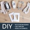 Legrand - Wiremold In-Wall Outlet Relocation Kit, White In-Wall Power Outlet Relocation Kit, 6 Foot In Wall Outlet Extender for Kitchen Remodel and Outlet Relocation, IWPE-WH view 4
