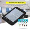 E-Reader, 6 inch EBook Reader with EInk Screen, 1024 x 768 Resolution Display 300DPI Electronic Paper Book with Blue Cover, E-Paper Supports TF Card for Adult, Kids(Black 2) view 2
