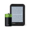 E-Reader, 6 inch EBook Reader with EInk Screen, 1024 x 768 Resolution Display 300DPI Electronic Paper Book with Blue Cover, E-Paper Supports TF Card for Adult, Kids(Black 2) view 4