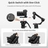 Cayer FP34 Video Monopod with Fluid Head, 71.2 inch Aluminum Monopod Tube with Feet, Supports 13.2 lbs, Ideal for DSLR Cameras, Camcorders, and Professional Video Shooting view 3