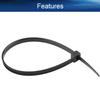 Heyiarbeit 6 Inch Zip ties White Plastic Cable Tie Nylon Cable Wire Ties Self-Locking Tie Wraps 100Pcs view 3