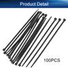 Heyiarbeit 6 Inch Zip ties White Plastic Cable Tie Nylon Cable Wire Ties Self-Locking Tie Wraps 100Pcs view 4