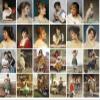 Large Stickers (24 pcs 2.5"x3.5") Beautiful Girls and Ladies Victorian Portraits Antique Museum Painting Retro Poster Reprint view 2