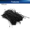 Heyiarbeit 6 Inch Zip ties White Plastic Cable Tie Nylon Cable Wire Ties Self-Locking Tie Wraps 1000Pcs view 4