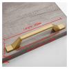 Kitchen drawer cupboard door handle 2pcs Simple Style Matte Gold Cabinet Handles Solid Aluminum Alloy Kitchen Cupboard Pulls Drawer Knobs Furniture Handle Hardware for Family restaurant bathroom bedro view 2