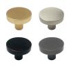 Kitchen drawer cupboard door handle 2pcs Round Brass Dresser Knobs Cabinet Door Knob Handle Kitchen Brass Dresser Pull Accessories Pull Round Furniture Drawer Knobs for Family restaurant bathroom bedr view 1