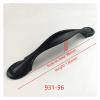 YUNSI Kitchen Drawer Cupboard Door Handle Hole spacing 96mm Zinc Alloy Black Cabinet Handles American Style Kitchen Door Pulls Drawer Knobs Furniture Handle for Family Restaurant Bathroom Bedroom bar view 2