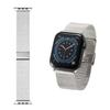Elecom AW-44BDSSMSV Apple Watch 44, 1.7 inches (42 mm), Stainless Steel, Milanese Type, Silver view 1